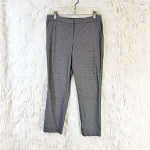 Theory Women's Houndstooth Slim Ankle Pants Size 4 Multicolor Casual